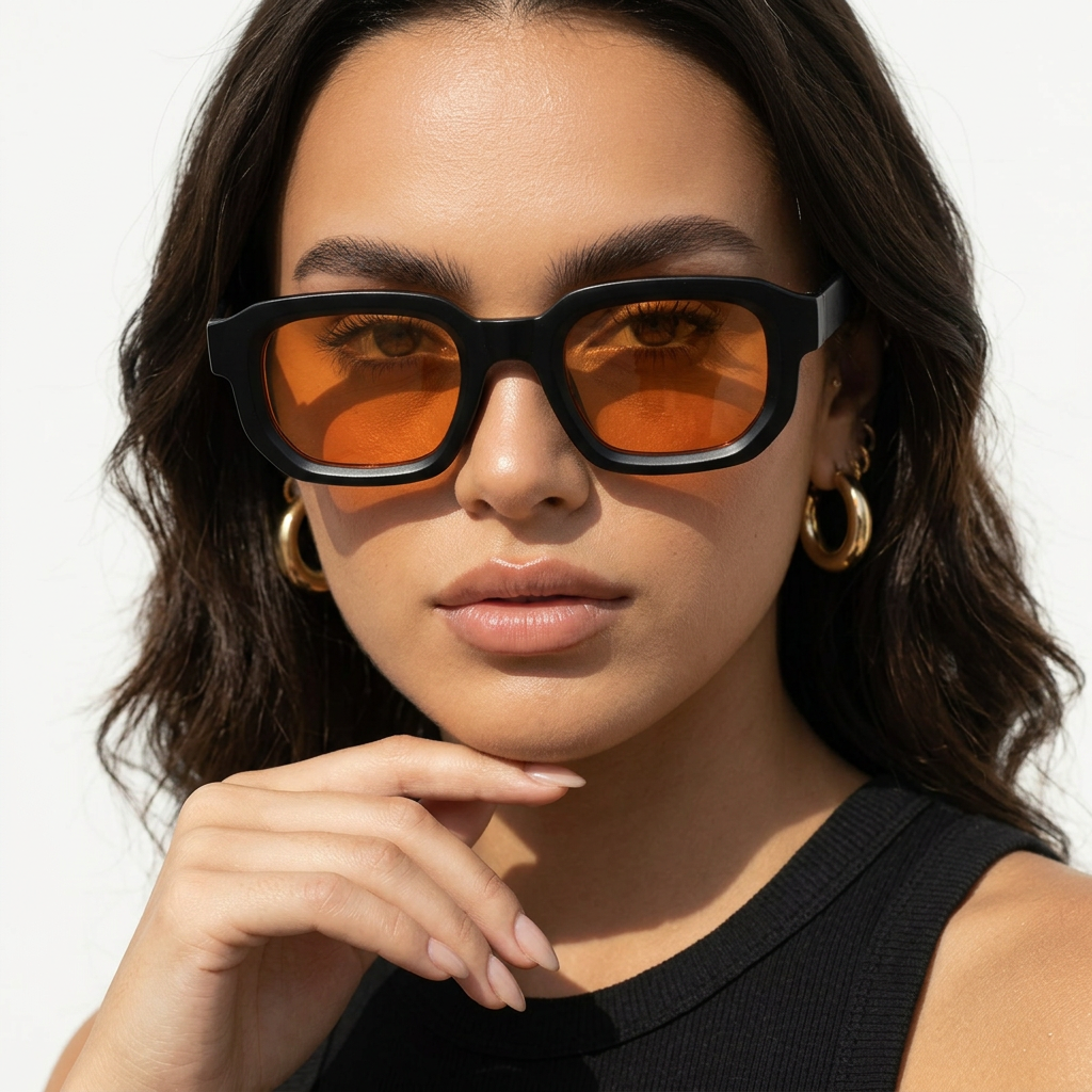 Genti Glossy Black Orange Slice