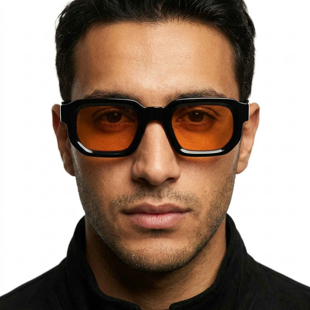 Genti Glossy Black Orange Slice