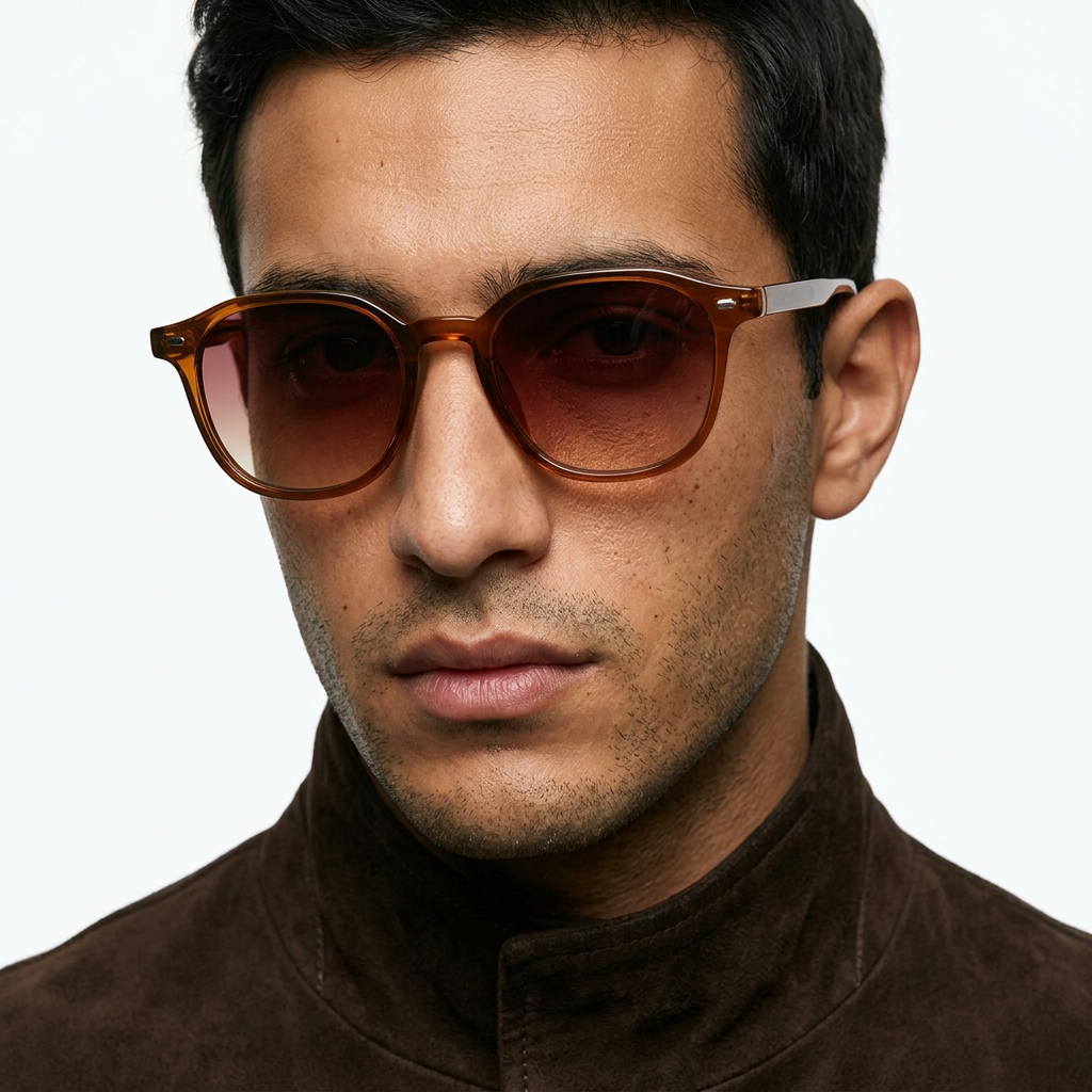 Retro Brown Frame Red Tea